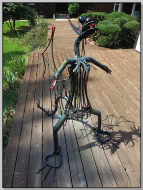 “Dragon Creature” 55” h painted “Dragon Creature” 55” h painted